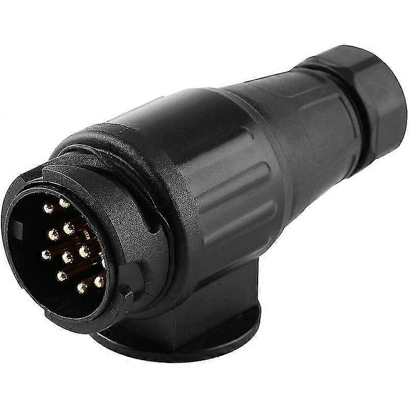 13 Pin Socket, 12v 13 Pole Trailer Caravan Electrical Wiring Connector Adapter Tow Bar Socket