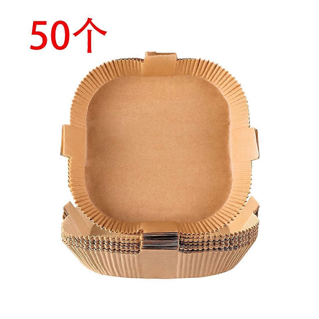 Air Fryer Disposable Paper Liners,50 Pcs 7.9Inch Square Non Stick Parchment Liners,Oil Resistant for Air Fryer Baskets