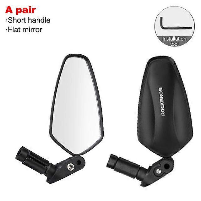 ROCKBROS Dağ Yol Bisikleti Aynası HD Katlanır Bisiklet Dikiz Aynası 360 Ayarlanabilir Gidon Görünümlü Cam PC MTB Aksesuarları
