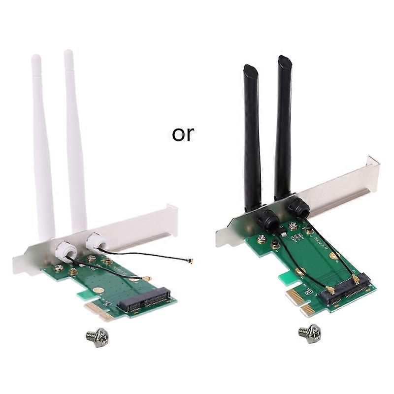 Wifi Network Card Wireless PCI-E To PCI-E 1X Desktop Adapter 2 Antennas Stable