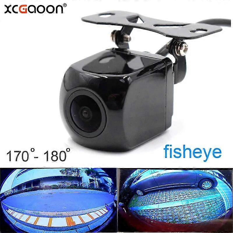 XCGaoon CCD 180 Degree Fisheye Lens Auto Car Rear View Camera Night Vision Wide Angle Waterproof Backup Camera With Control Wire
