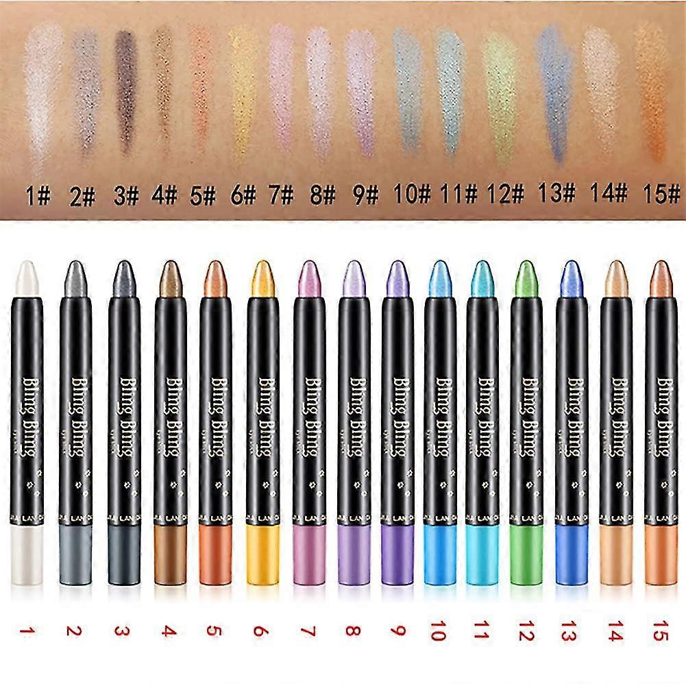 2 in 1 waterproof eye shadow pencil, multi-dimensional eyes look