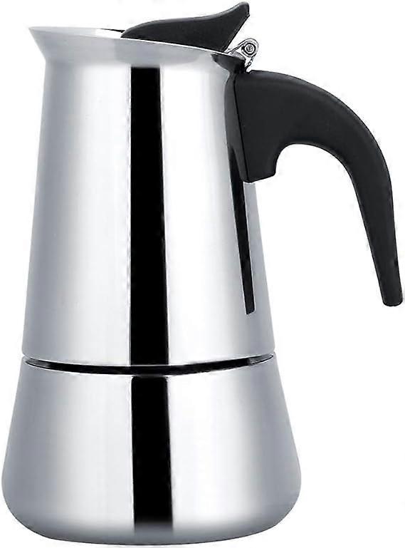 Rustfritt stål 4/6 kopp espresso maker cup komfyr topp kaffe perkolator Moka Pot