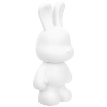 White Bunny Ornament Bunny Craft Blank Bunny Statue Blank Paint Toy Kids Plaything