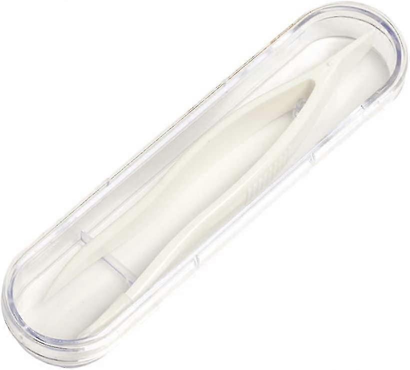 Oversized Contact Lens Tweezers Lenses Suction Rod Clamp Pliers With Case For On The Go