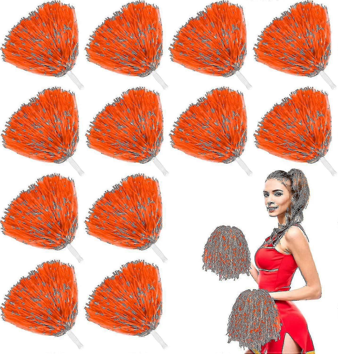 12 قطعة التشجيع بوم بومز مع مقبض دافئ ، رائعتين يهتف البلاستيك بومز بومبومز المشجع بوم بومز للأطفال الكبار يهتفون سكوارد فريق سبي