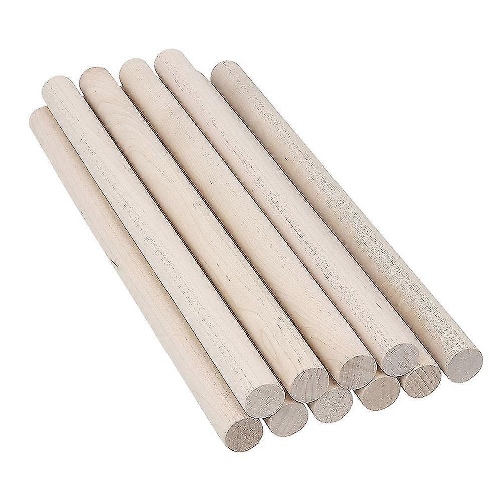 50pcs Wooden Dowel Rods Unfinished Wood Dowels, Solid Hardwood Sticks For Crafting, Macrame, Diy & More, Sanded