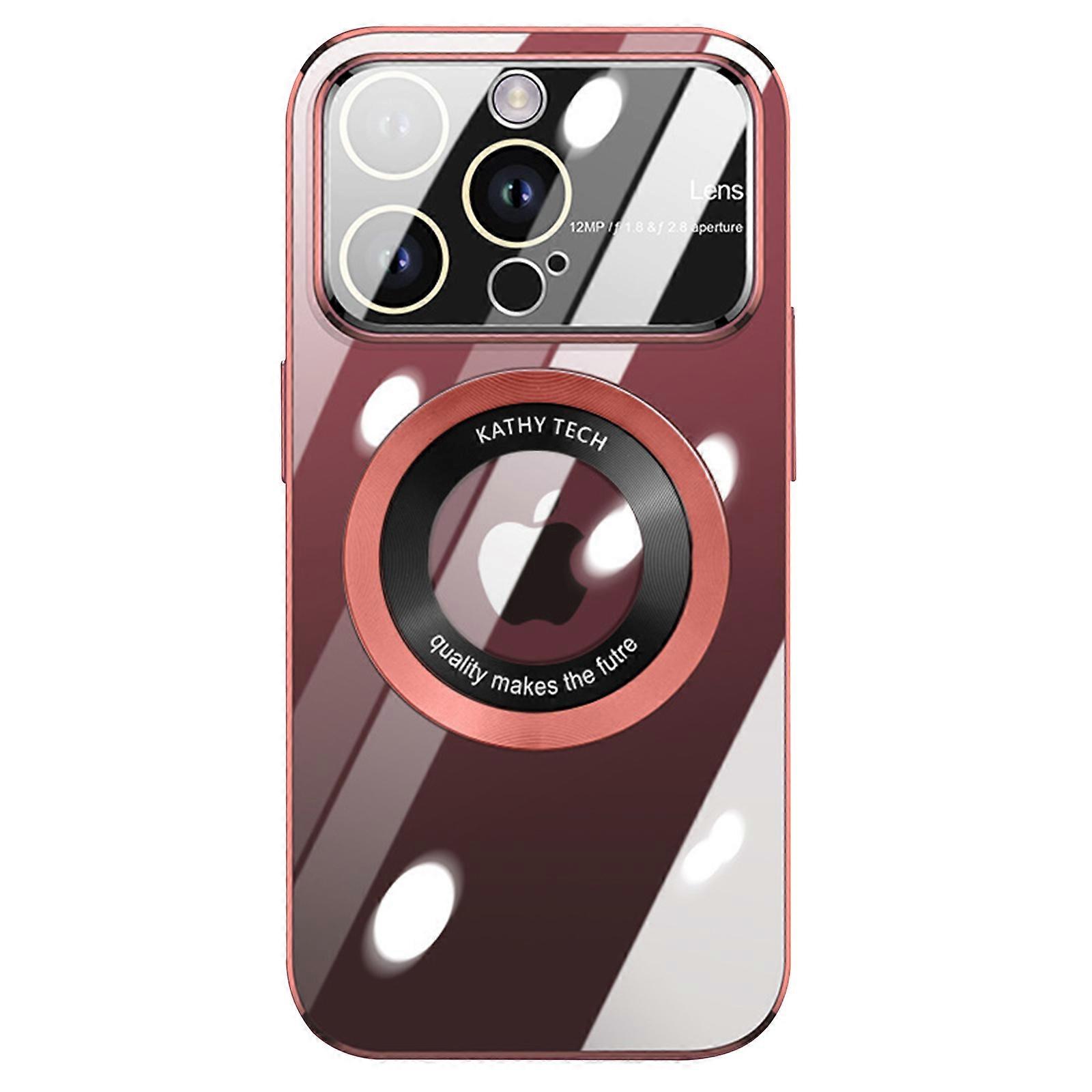 Magnetic Clear for iPhone 15 Pro Max / 15 Ultra 6.7 Case [Compatible with MagSafe] [Full Camera Lens Protector] [Non Yellowing] PC Thin Anti Scratch C