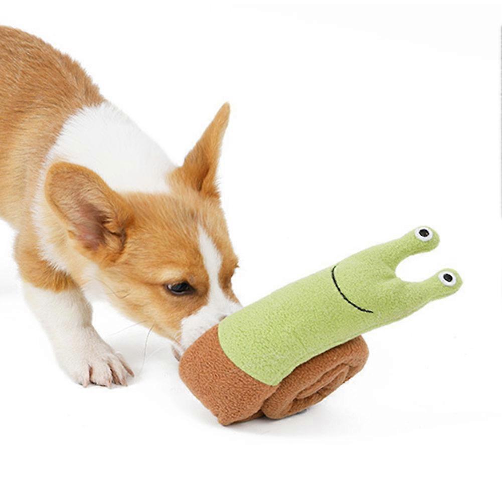 Pet Snail Sniffed Toy Sniffing Snail Toy Interactive Dog Toy Puppy Sniffing Training Toy Dog Chewing Activity Stuffed Plush Toy