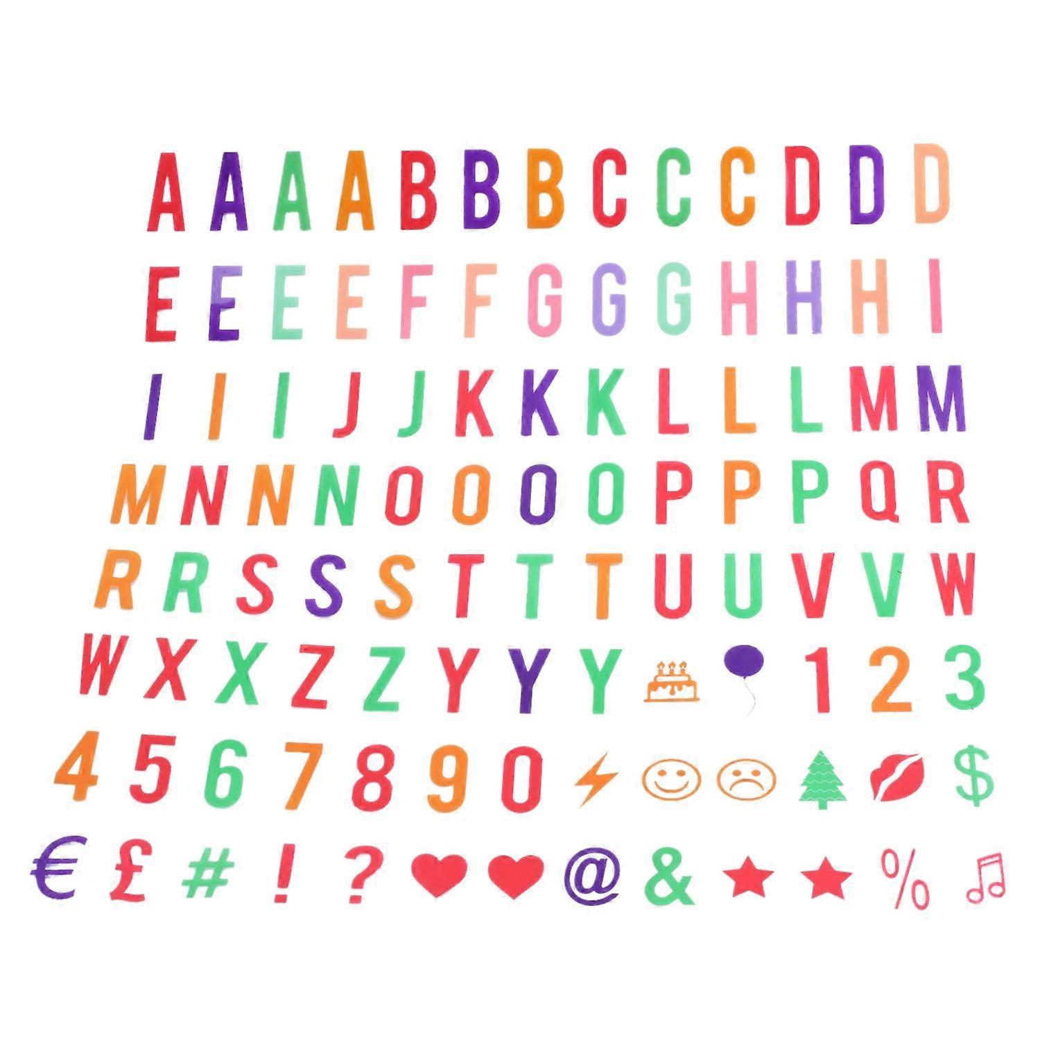 Letter & Pack For A4 Cinematic Light Up Box Cinema LED Letter Lamp (104 Multicolor Letters And Symb