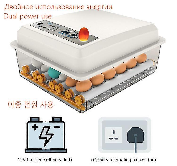36/64 Egg Incubator Automatic Temperature Control and Water Replenishment Thermoregulator Eggs Brooder Hatcher Machine Fully