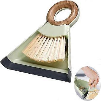 Small DustPan and Brush Set  Hand Broom for Desktop Computer Keyboard Cars Counter Table Hair