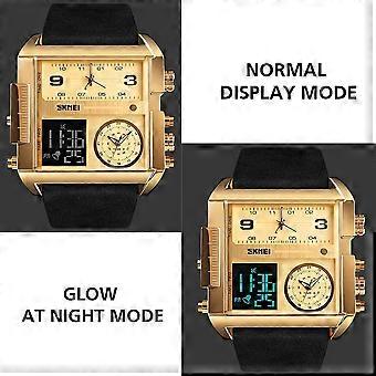 SKMEI Orologio Uomo Analogico-Digitale Modello 1688 – Nero, Impermeabile 50m, Quarzo - 2