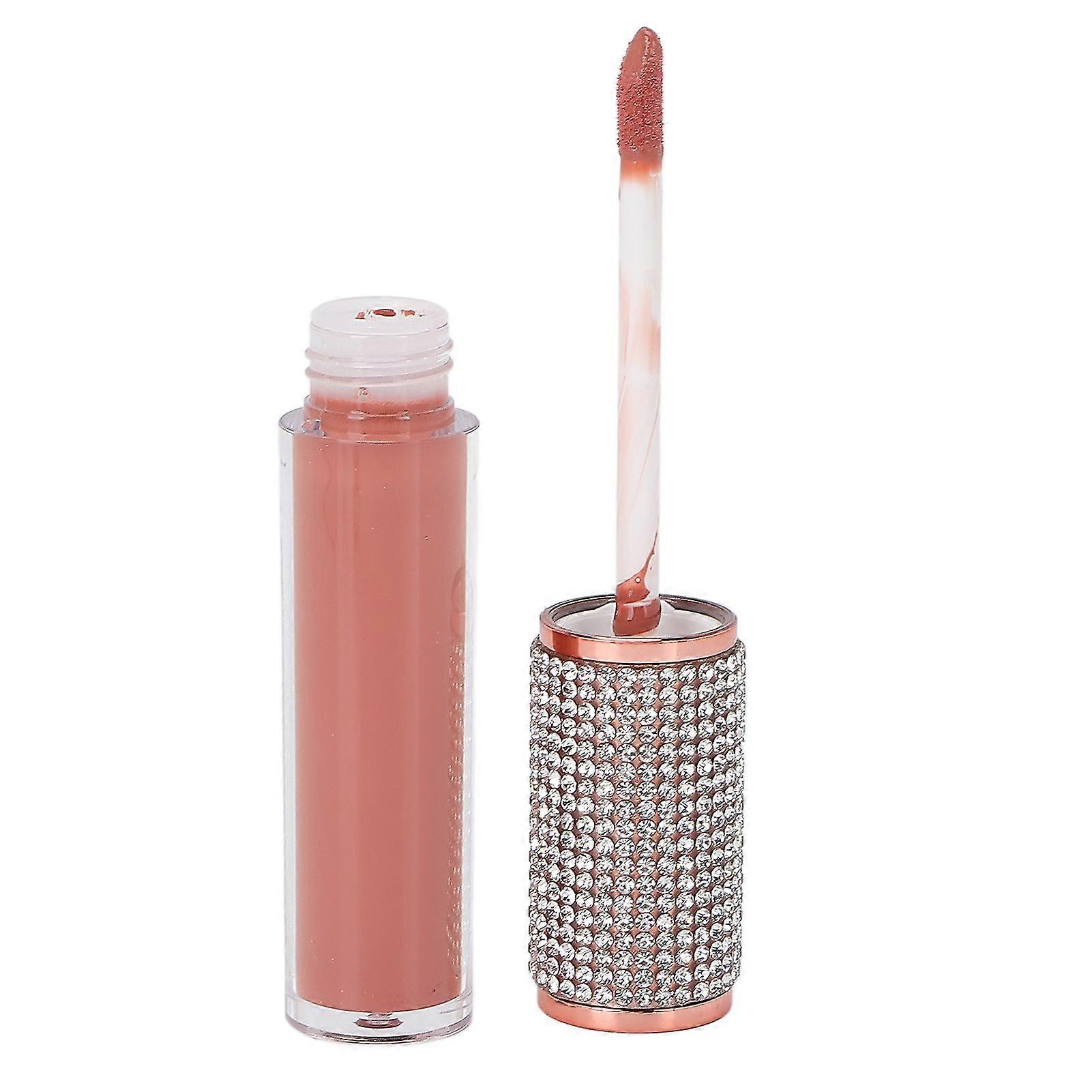 Matte Liquid Lipstick in Diamond Studded Tube for Long Lasting Color 8#