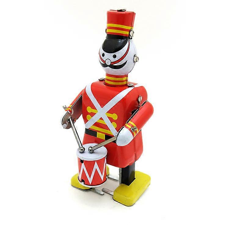 Retro Clockwork Wind Up Metal Walking Robot Toy Vintage Collectible Kids Gift