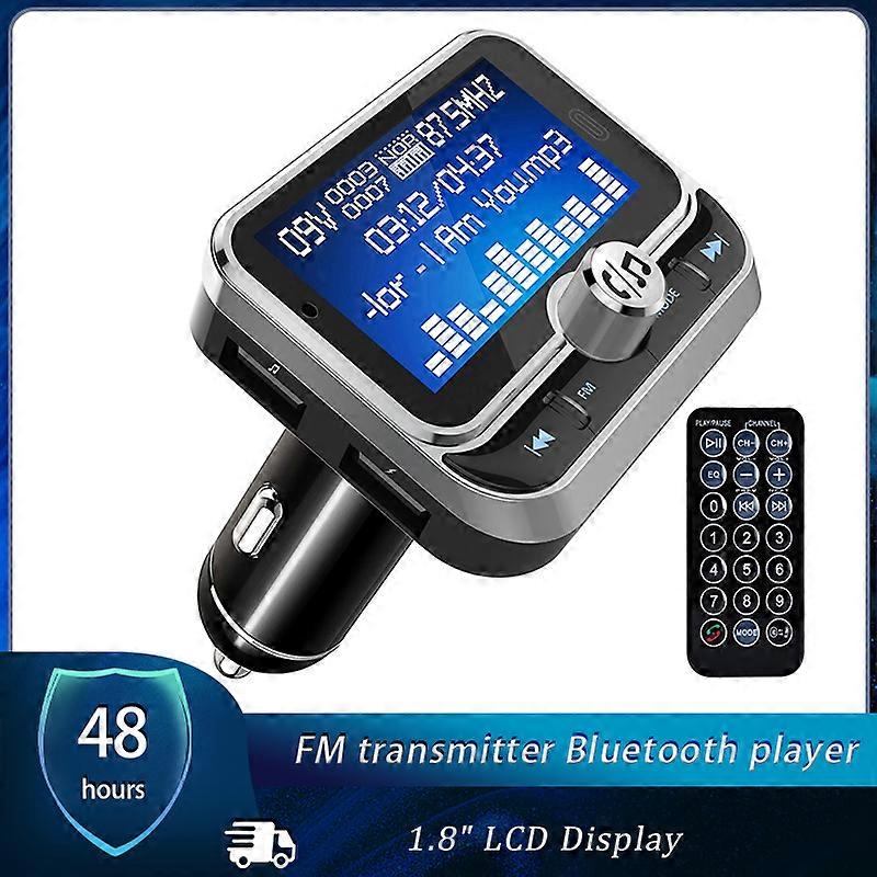 Creative Car FM Transmitter With Remote Control LCD Bluetooth MP3 Player Dual USB Car FM zender Modulator