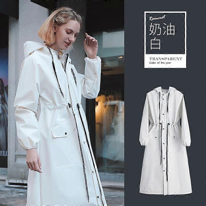 Dames Single Lange Full-Body Regenjas Fiets Motorfiets met