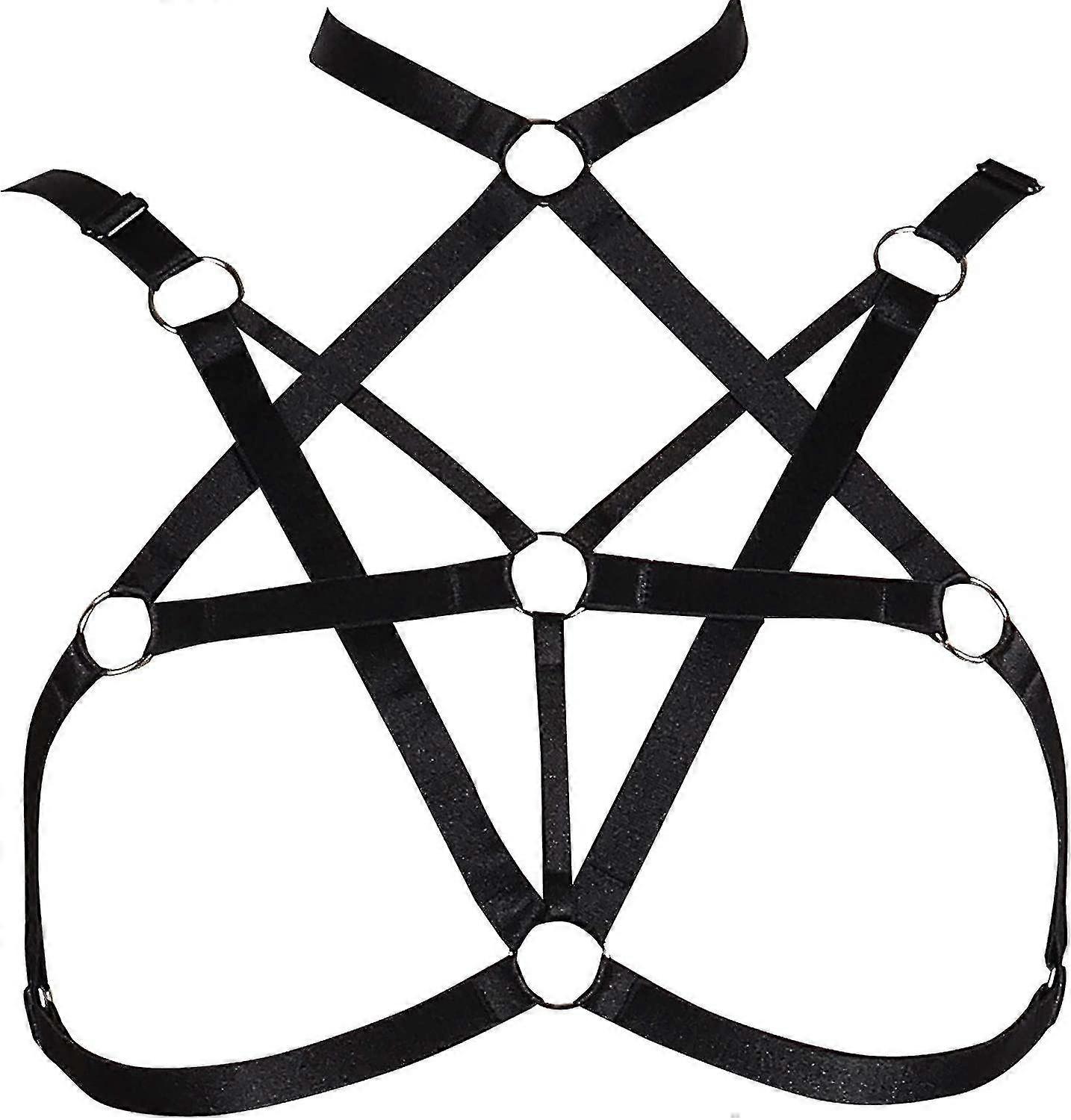 Kvinnors sele elastisk cupless burbh ihålig rem