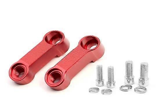 Mirror Extender (Red), 10mm 8mm Aluminum Motorcycle Mirror Adapter Kit Riser Mount Extender with M10 or M8 Mounting Holes. Alternatives to electric mo