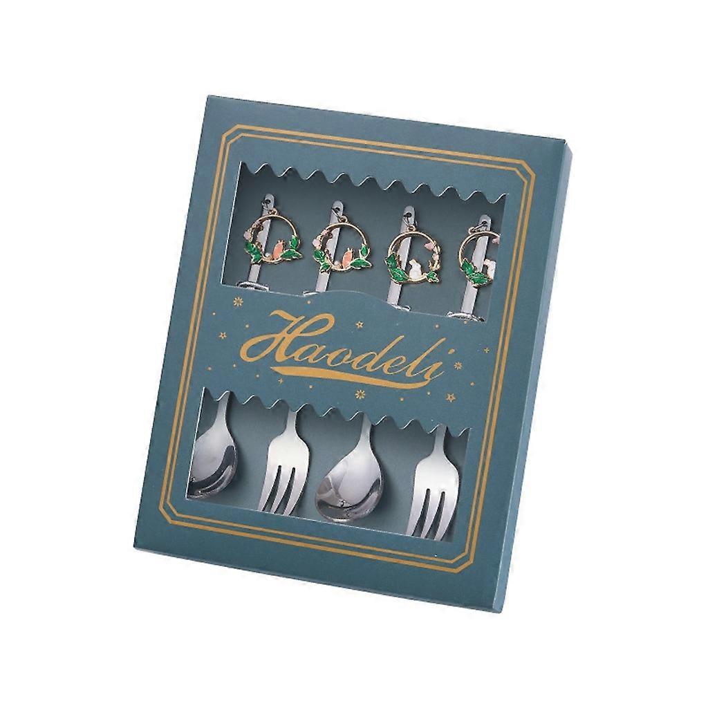 Spoons Fork Coffee Spoons Kitchen Ice Cream Candy Flatware Kids Dinnerwares