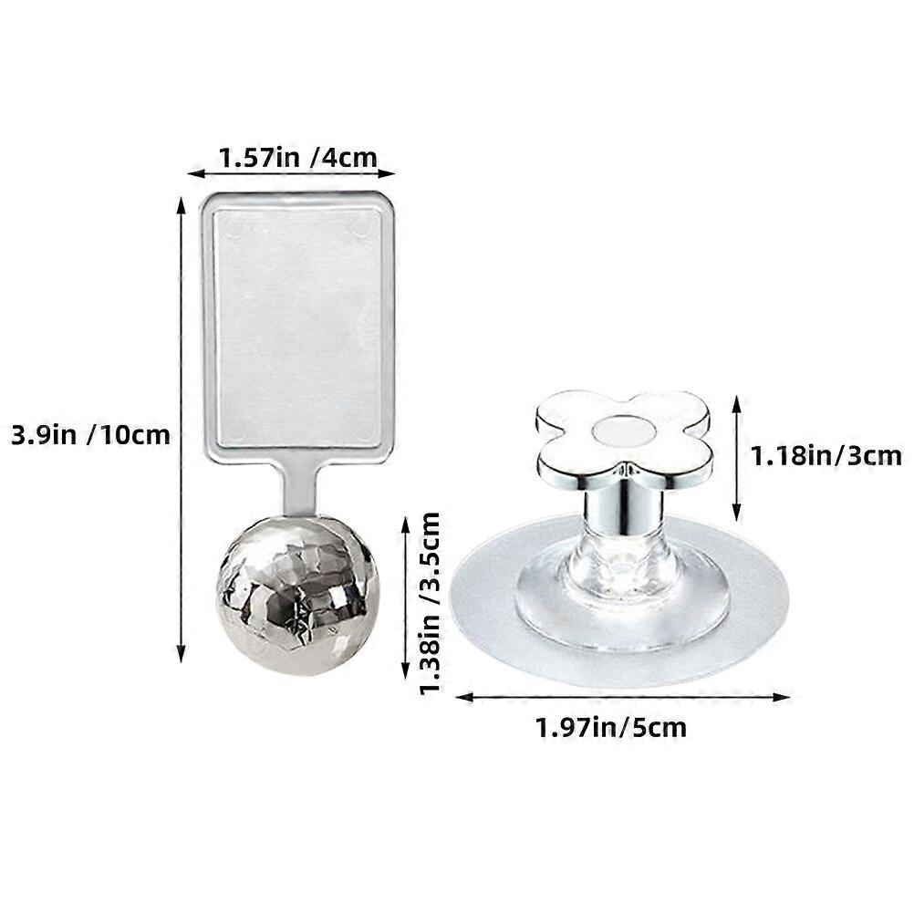 4 Stück Dekorativer Toilettendeckel-Lifter Badezimmer-WC-Sitzheber Klebstoff-Toilettendeckel-Lifter