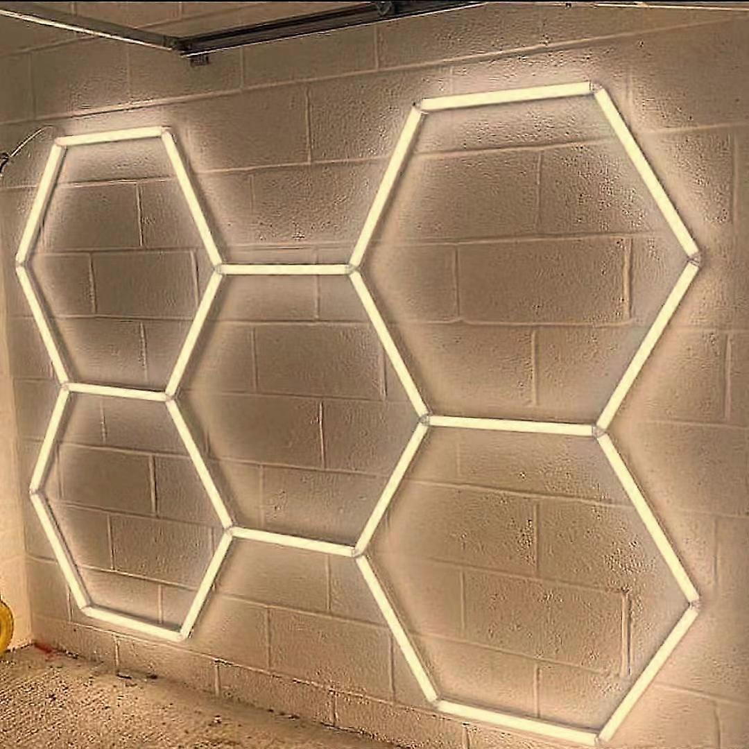 3000K 4500K 6500K Dimmable Hexagone DIY Déformable Garage Led Lumière Hexagrid Éclairage