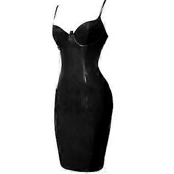 black leather tight dress Black Faux Leather Strapless Mini Dress – 4EVER STUNNING main image 1