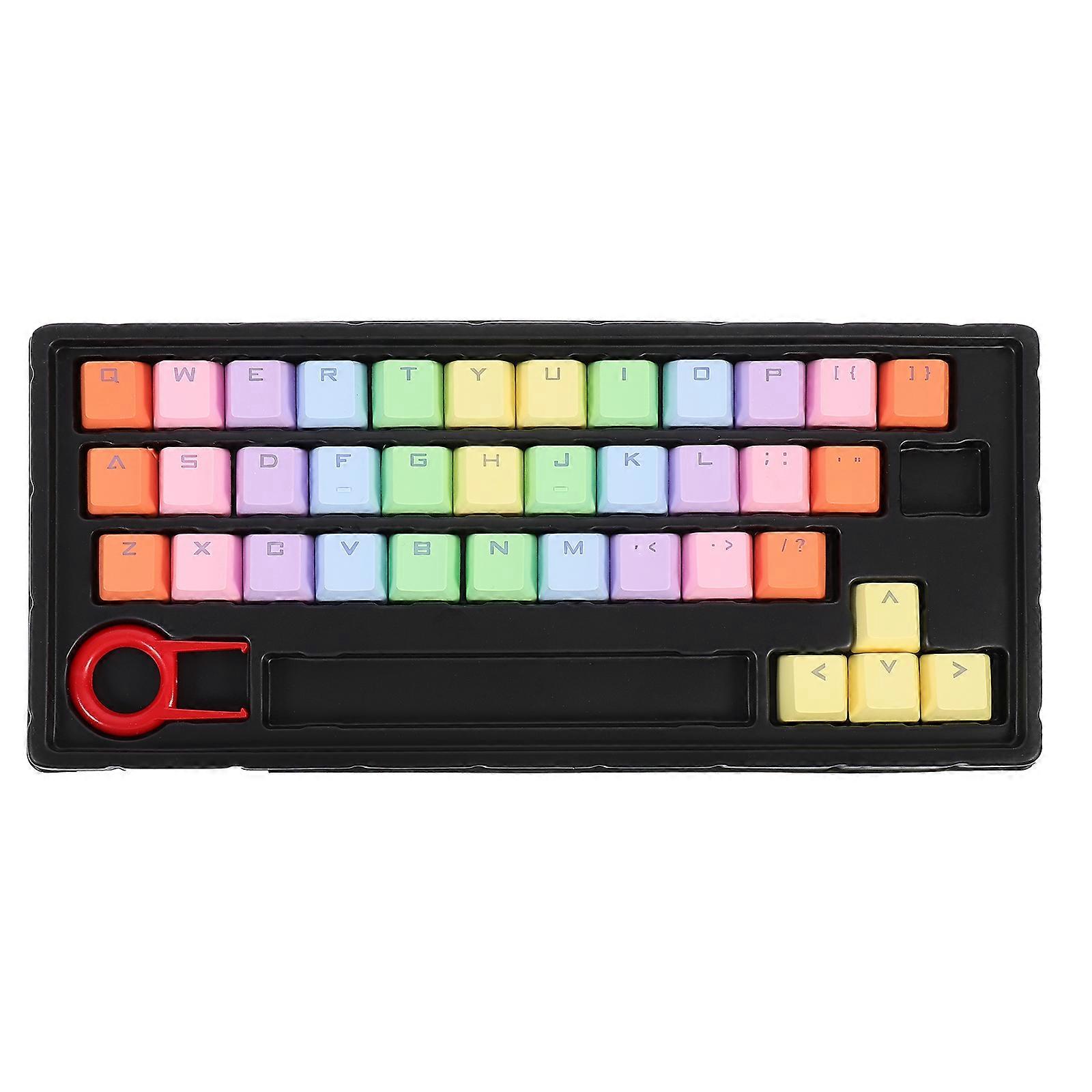 Prydnadssatser Tangentbord Dekor Tangentbord Tangenter Speltangentbord Keycap Blandade färgknappar