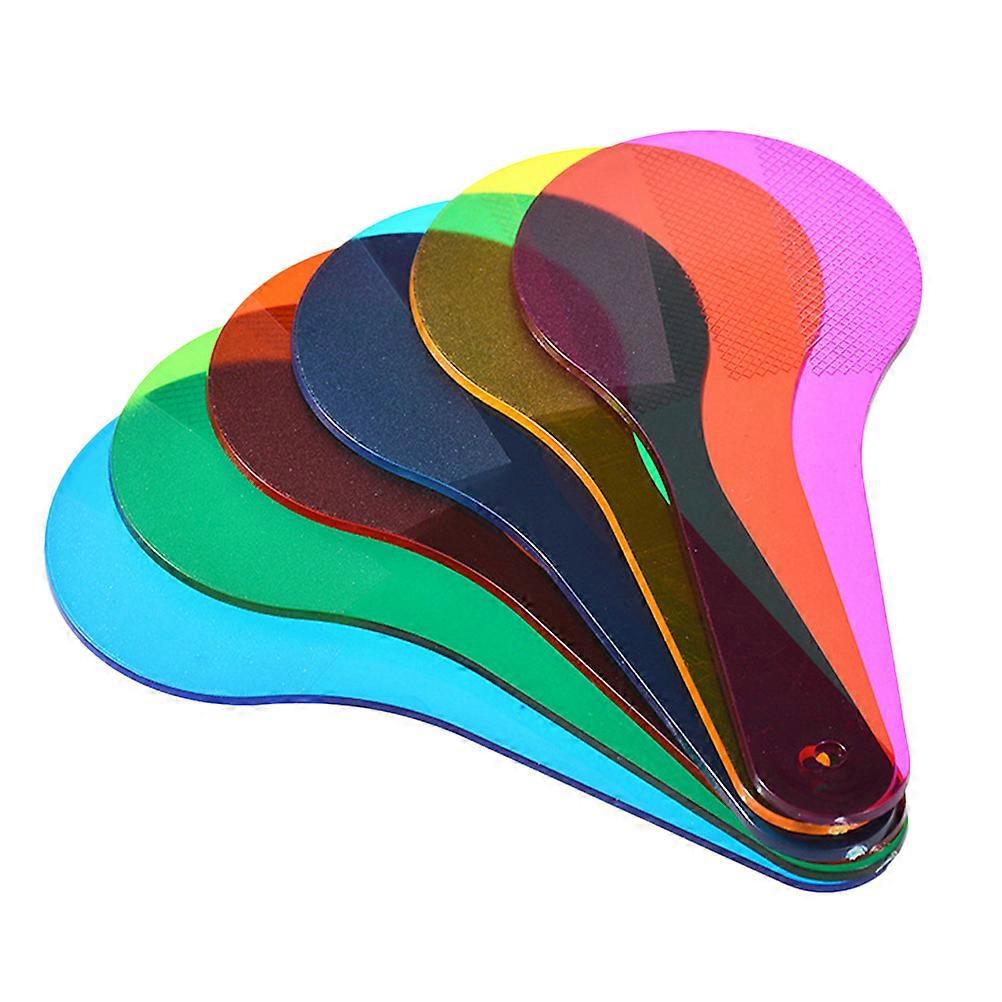 6 sztuk Zestawy dla dzieci Filtry kolorów Scientific Color Paddle Learning Science Color Paddles Color Learning Board