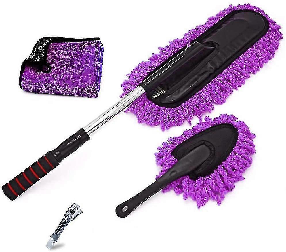 Car Duster,mop Duster Kit,car Duster Exterior Interior Cleaner With Extendable