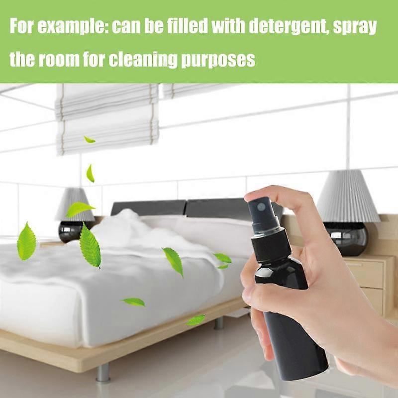 reusable Bottles Travel white/black Plastic reusable Atomizer Empty Small Spray Bottle 30/50/100ml Toxic Free Safe Dropship