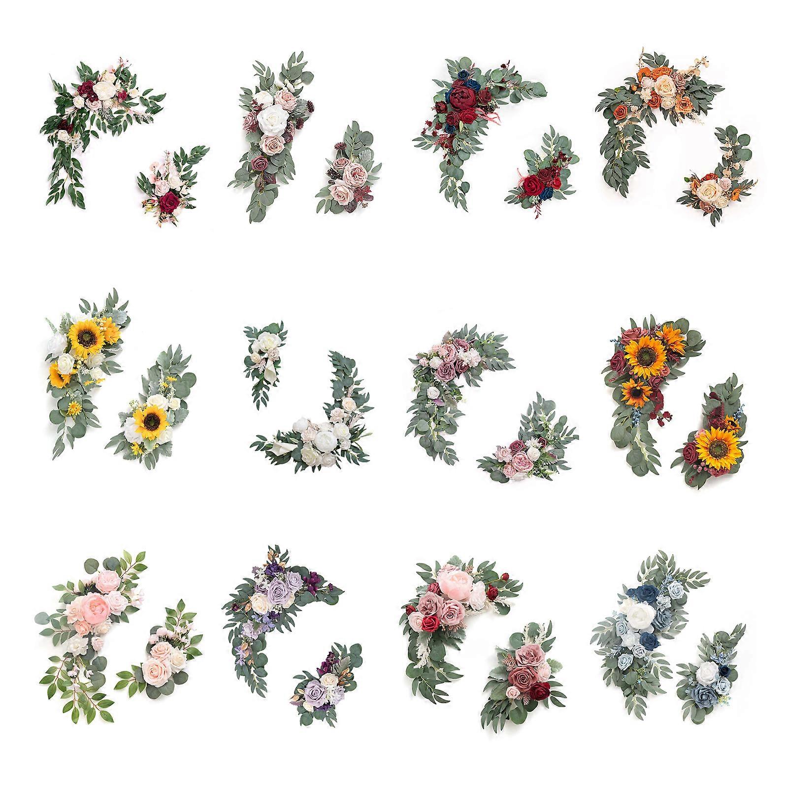 Artificial Flower Swag Arch Decor for Wedding Reception Backdrop Table Decor