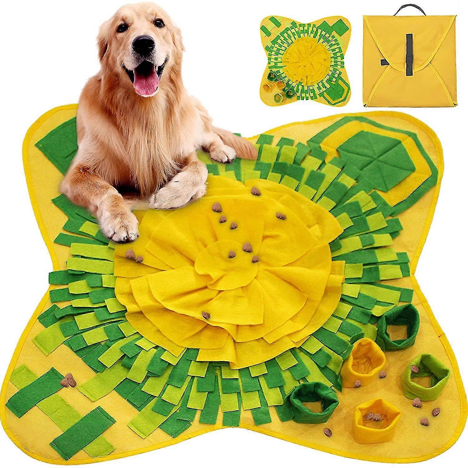Dog Snuffle Mat, Foldable Machine Washable Dog Training Mat