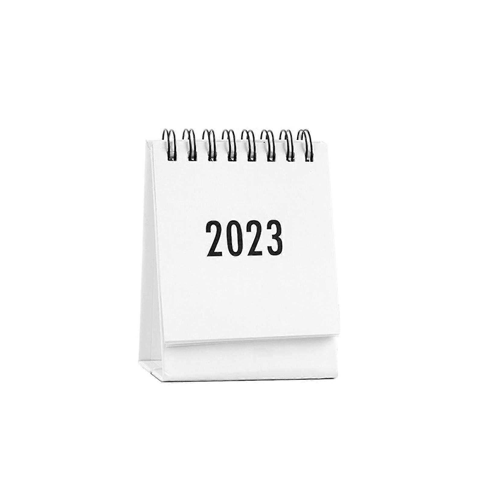 Calendars Office Decor New Year Gifts Portable Coated Paper Planning Card Monthly Trig Foldable Design 2023 Mini Desk