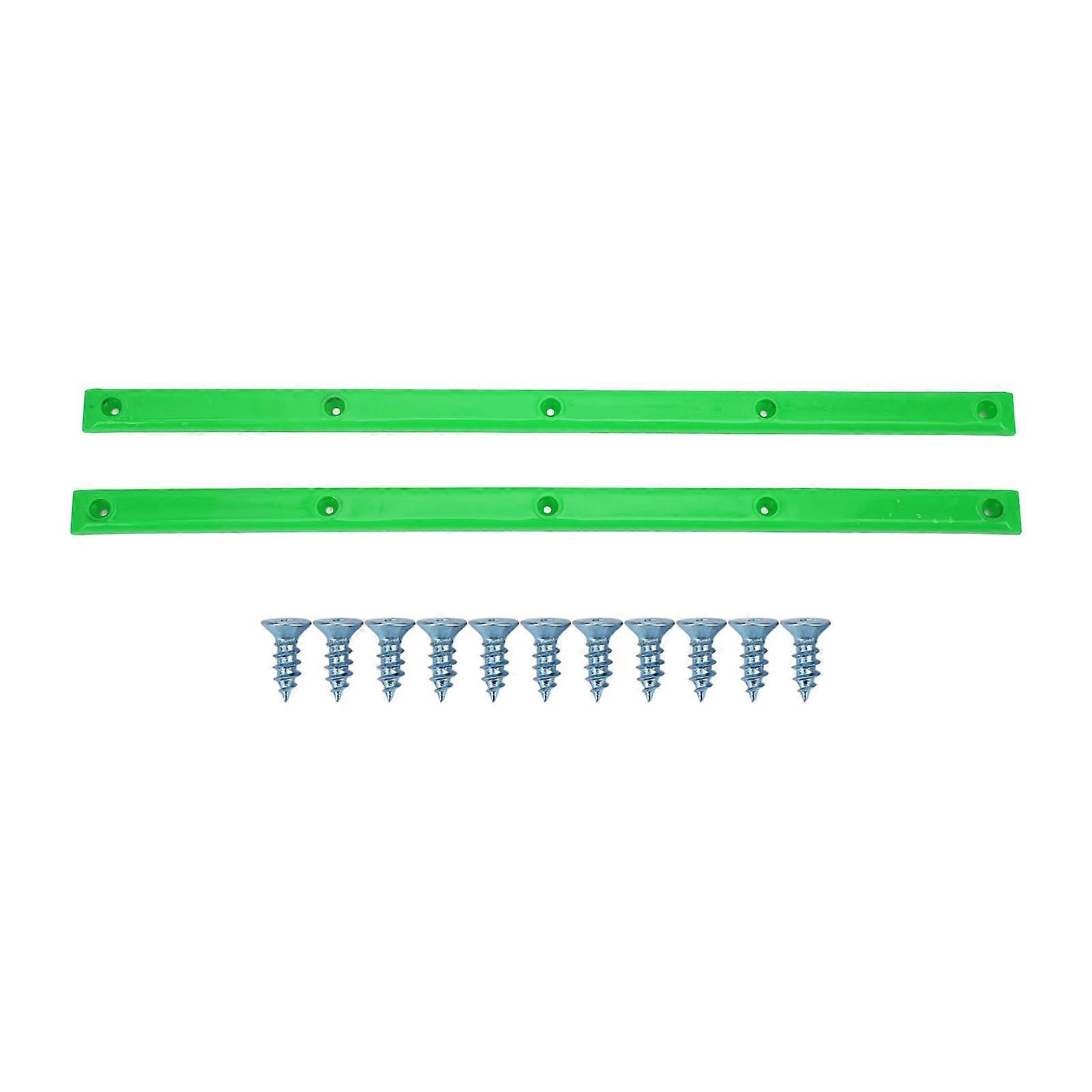 Rib Bones Rails Kulutusta kestävä Kestävä Vakaa Joustava Kiiltävä ulkonäkö Longboard Rails Ribs BonesGreen