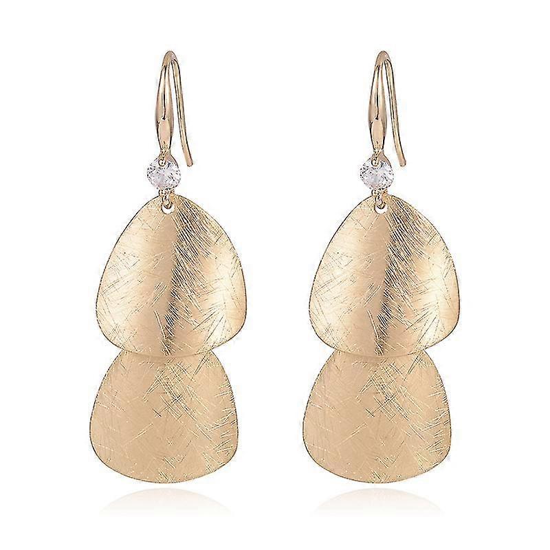 Light Luxury Simple Exquisite High  grade Metal Earrings