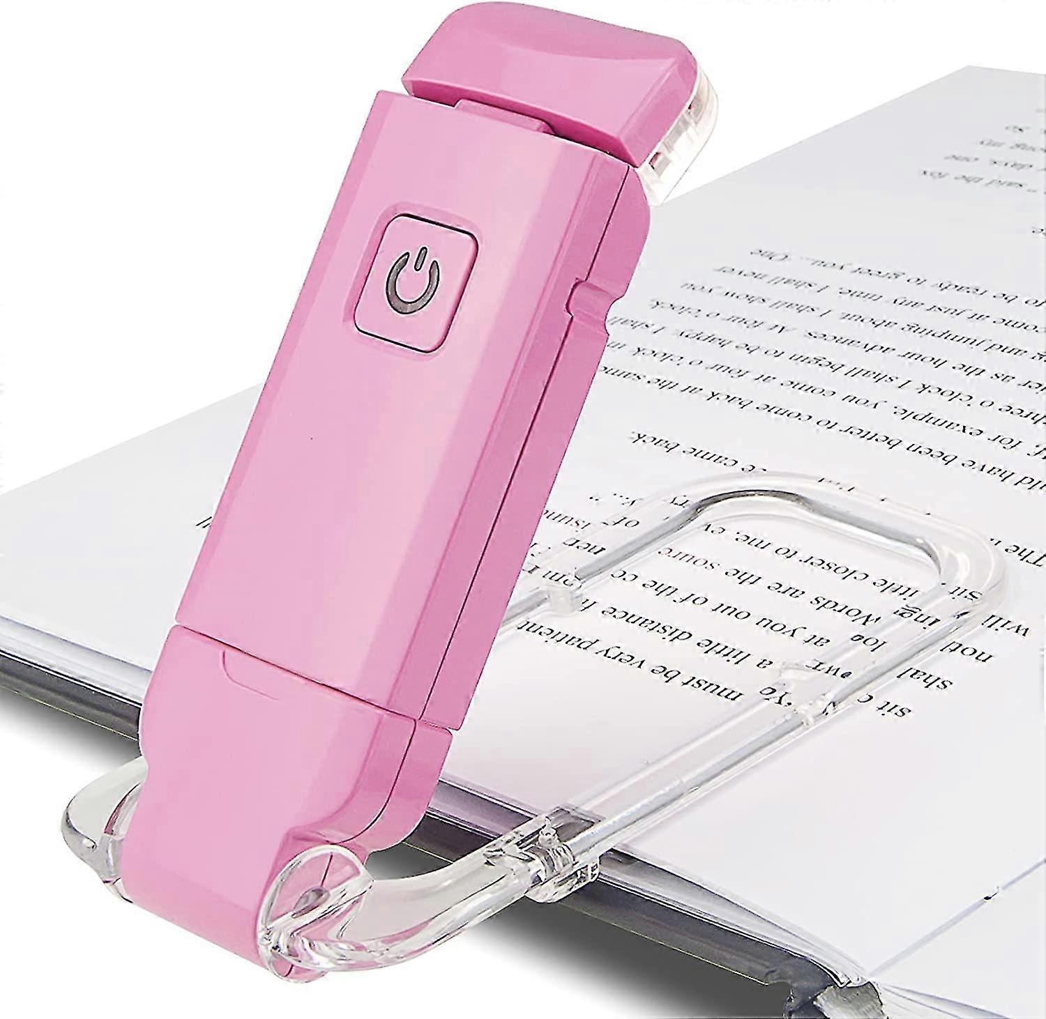 Book Reading Light Usb Rechargeable Reading Lamp 3 Brightness Settings For Eye Protection, Flexible Clamp Lamp For Reading In Bed For Reading In Bed