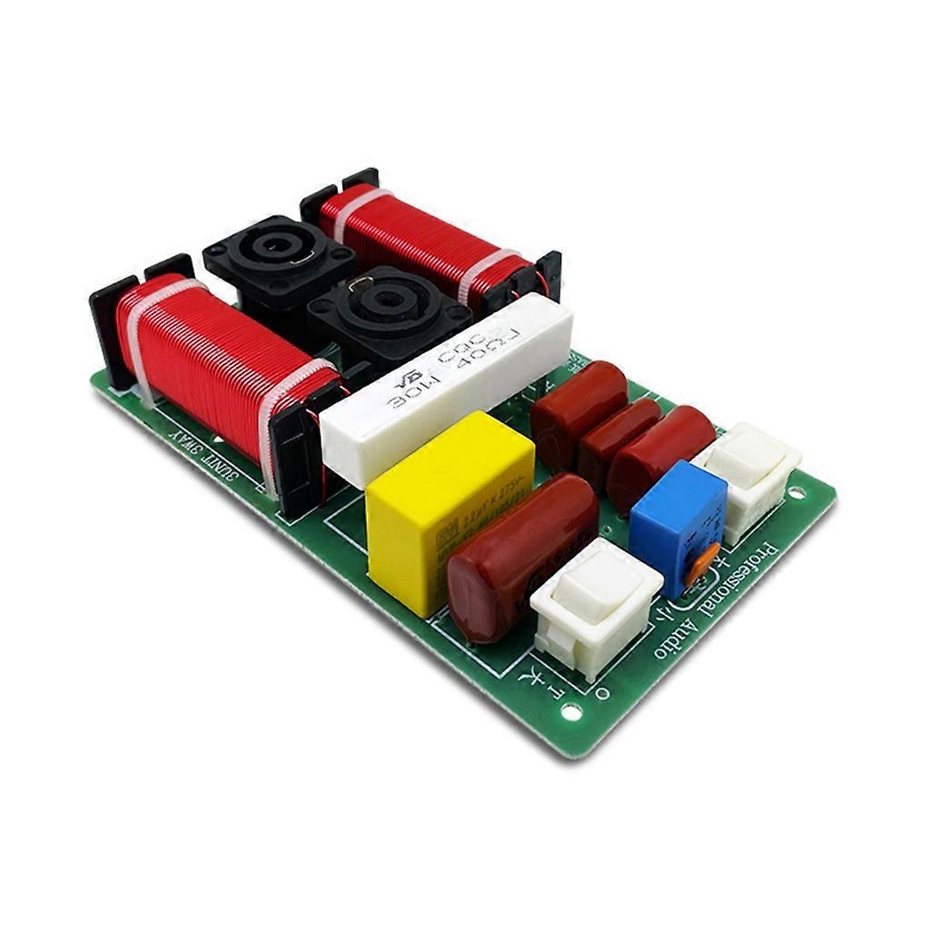 1PC 450W 2 Way Audio Speaker Frequency Divider Tweeter Bass Crossover Filter