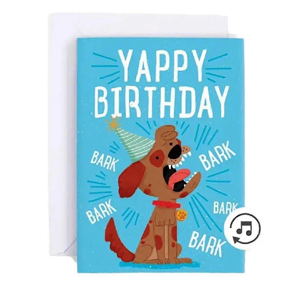 Music Endless Sound Card Funny Dog Square Prank Greeting Card Paper Dog Music Greeting Card