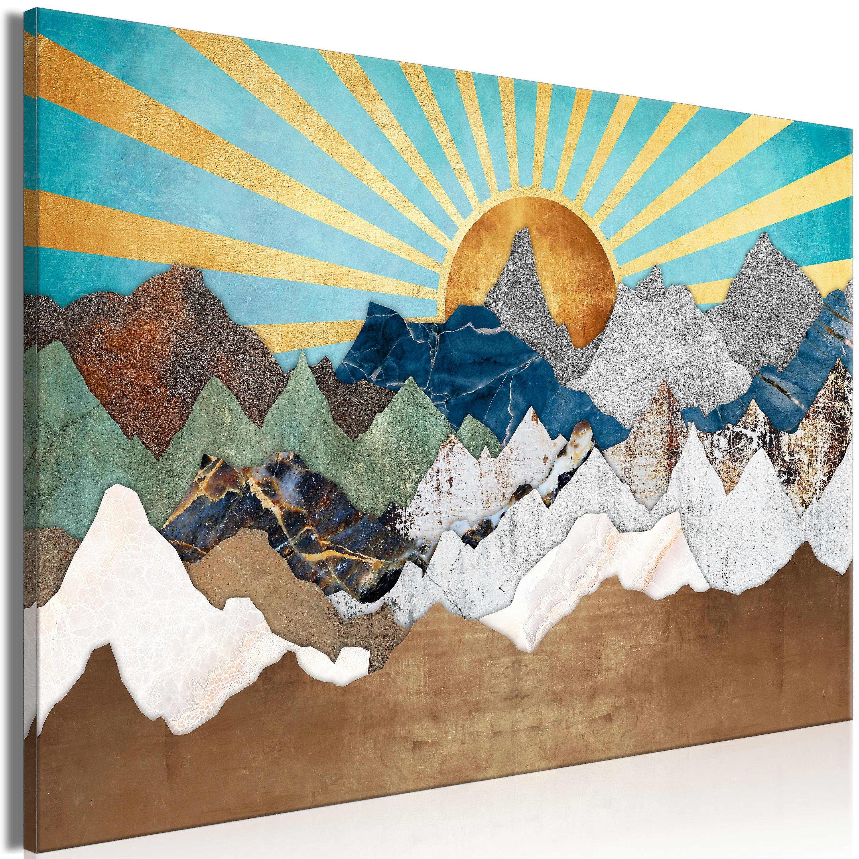Canvas Print - Morning in the Mountains (1 Part) Wide