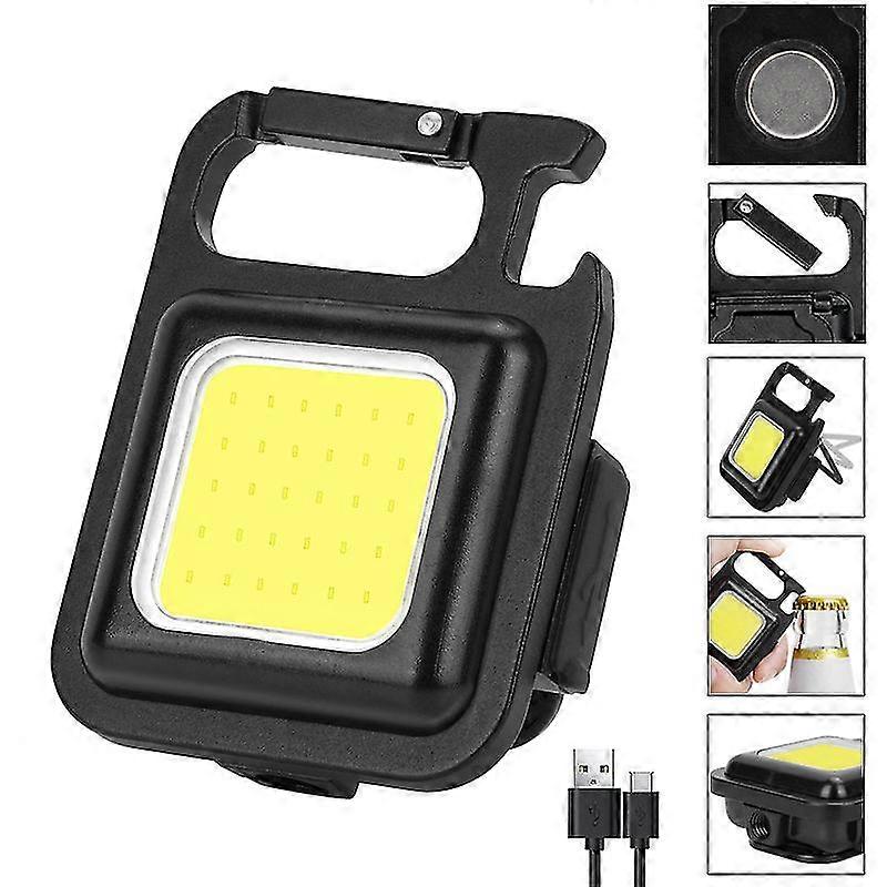 Outdoor Usb Mini Keychain Light Cob Work Light Auto Repair Light Home Emergency Light