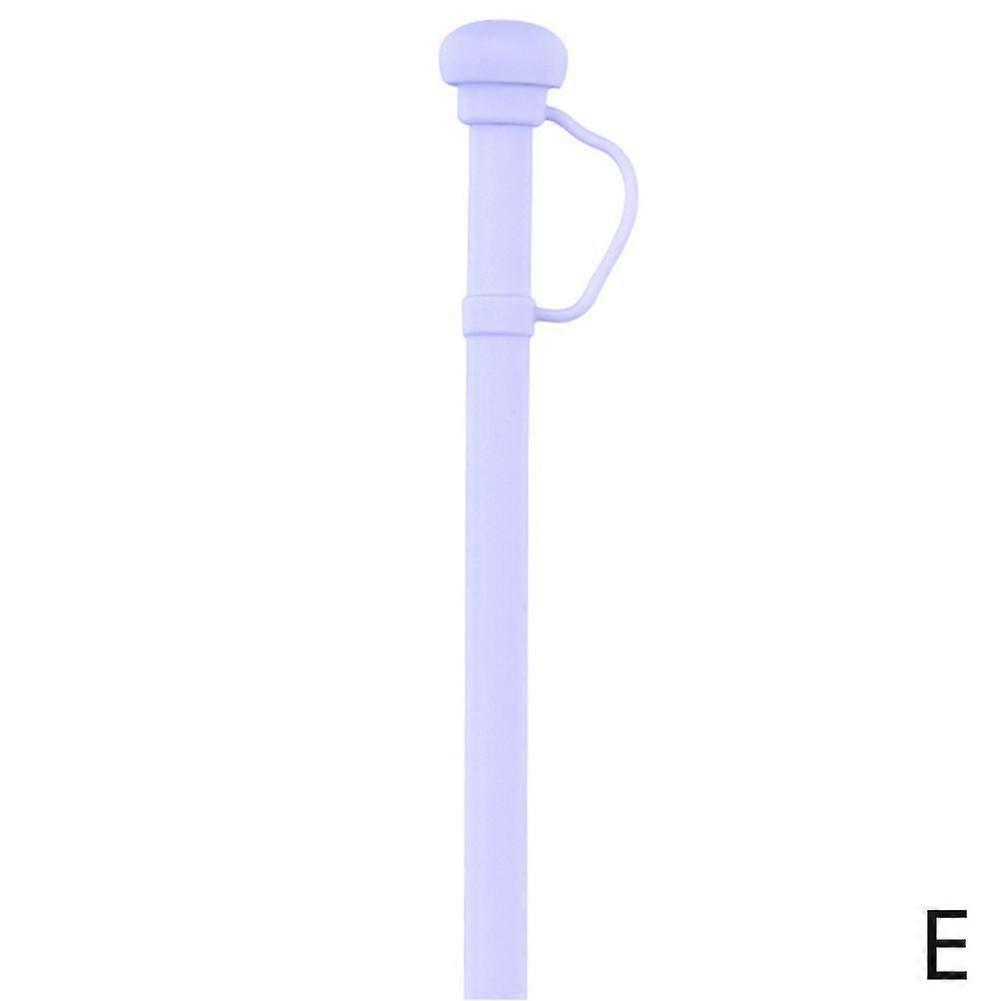 Reusable Silicone Straw With Dust Cap BPA Free Heat Cold Resistant Leak Proof Flexible Eco Friendly Colorful Drinking Straws