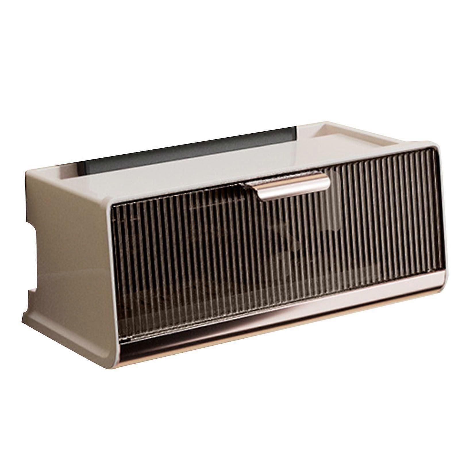 Beige Middle Size 30x13.5x12.5cm Wall Mounted WIFI Router Storage Box Great Capacity Power Strip Power Socket Cable Storage Case for Home