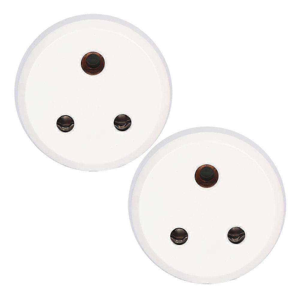 2Pcs WiFi Smart Socket Plug Outlet Support for Voice Control (India Plug 220V)