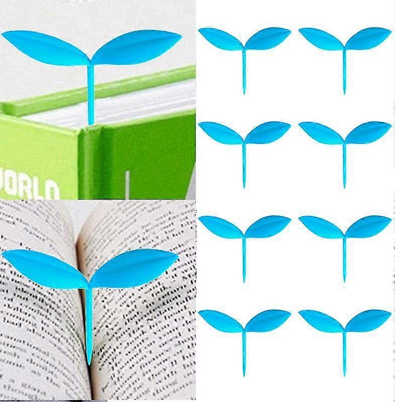 Sprout Green Silicone Grass Bud Bookmarks, 8-Pack Creative Bookmark Set fast