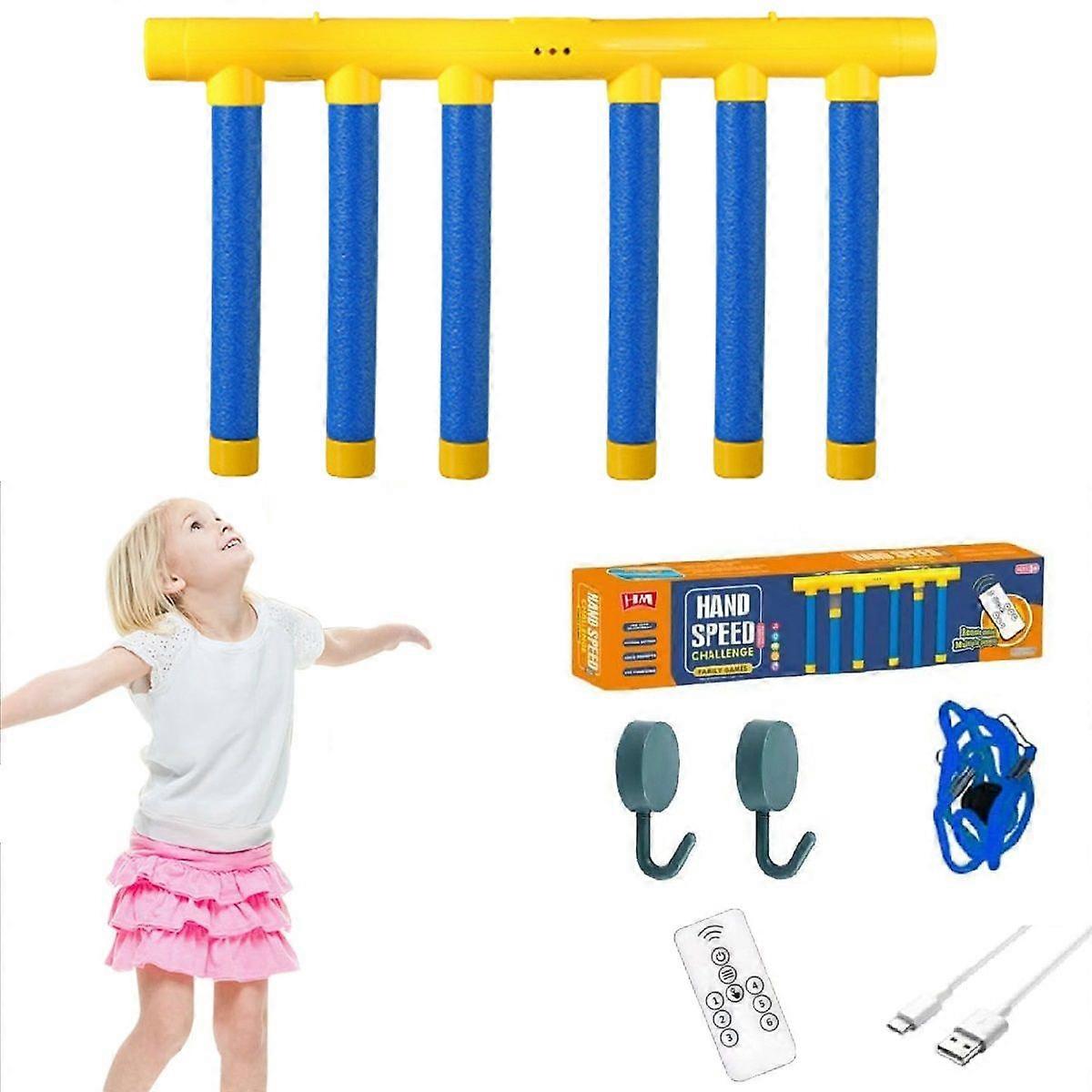 Fun Catching Stick Toy Fast Reaction Game for Kids & Adults - Interactive Game Hand Grabber Toy for Hand-Eye Coordination