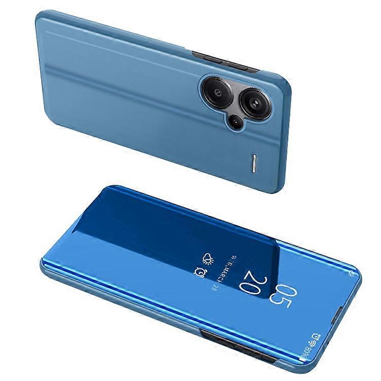 Compatible For Xiaomi Redmi Note 13 Pro+ 5G Case View Window PU Leather+PC Electroplating Phone Cover