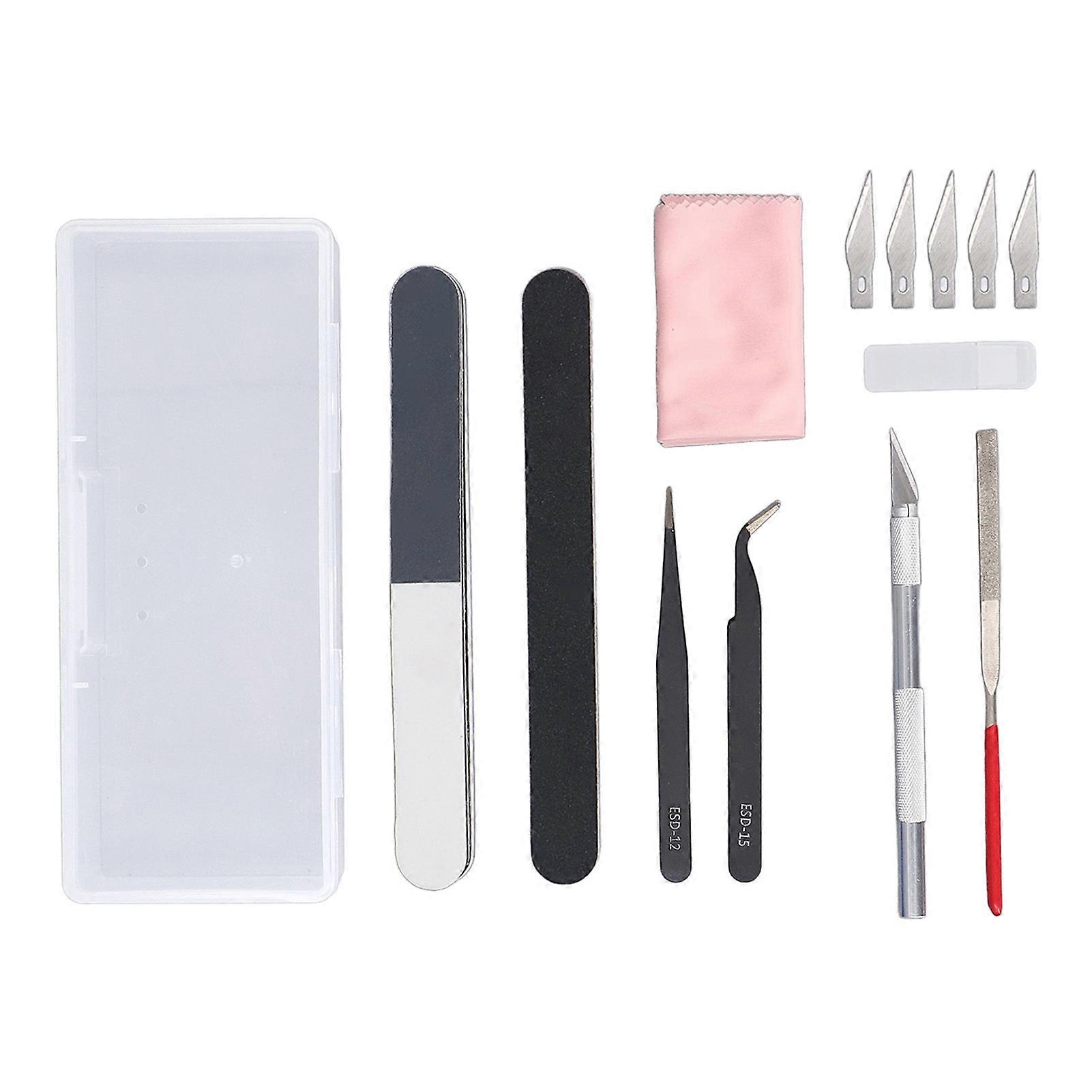 8 Pcs Set Model Tools Kit Stainless Steel Tweezers Hobby Building Repairing and Fixing Tool Set