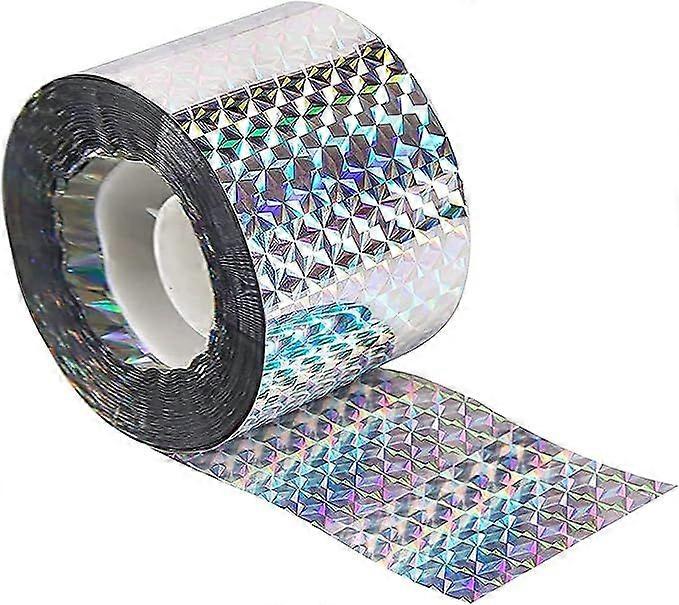 Bird Repellent Tape, 150 Feet Bird Repellent Tape Double Sided Reflective Tape Keeps Woodpeckers and Most Birds Away From Your Home (2.4cm Width * 50m
