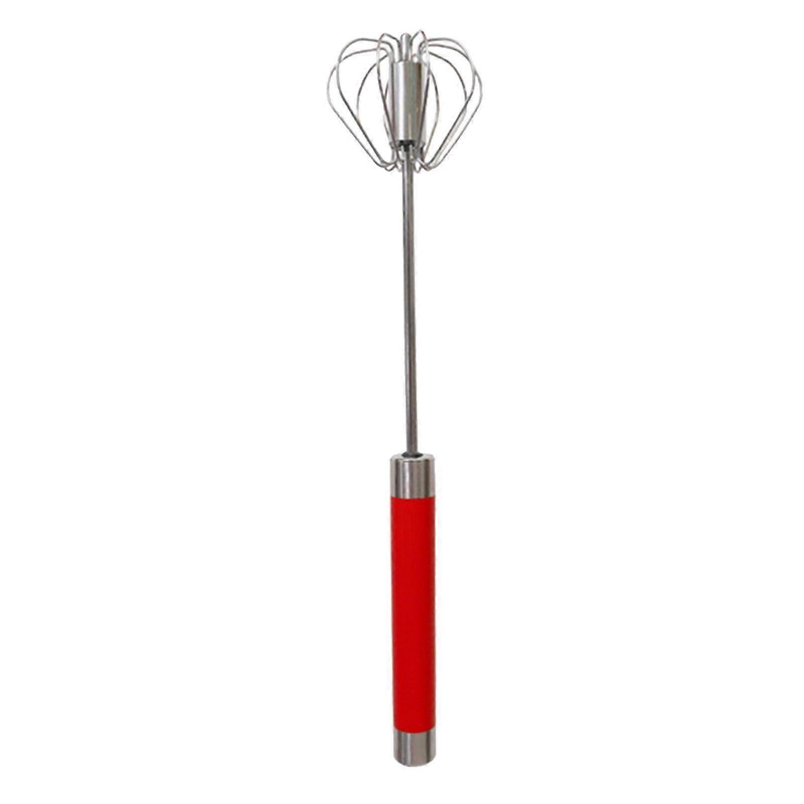 Stainless Steel Egg Whisks for Cooking with Rustproof Hand Push Design 12inch